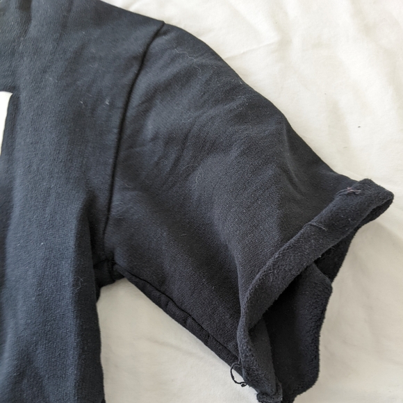 Opening Ceremony Cropped Logo Sweatshirt Black White - Picture 7 of 8